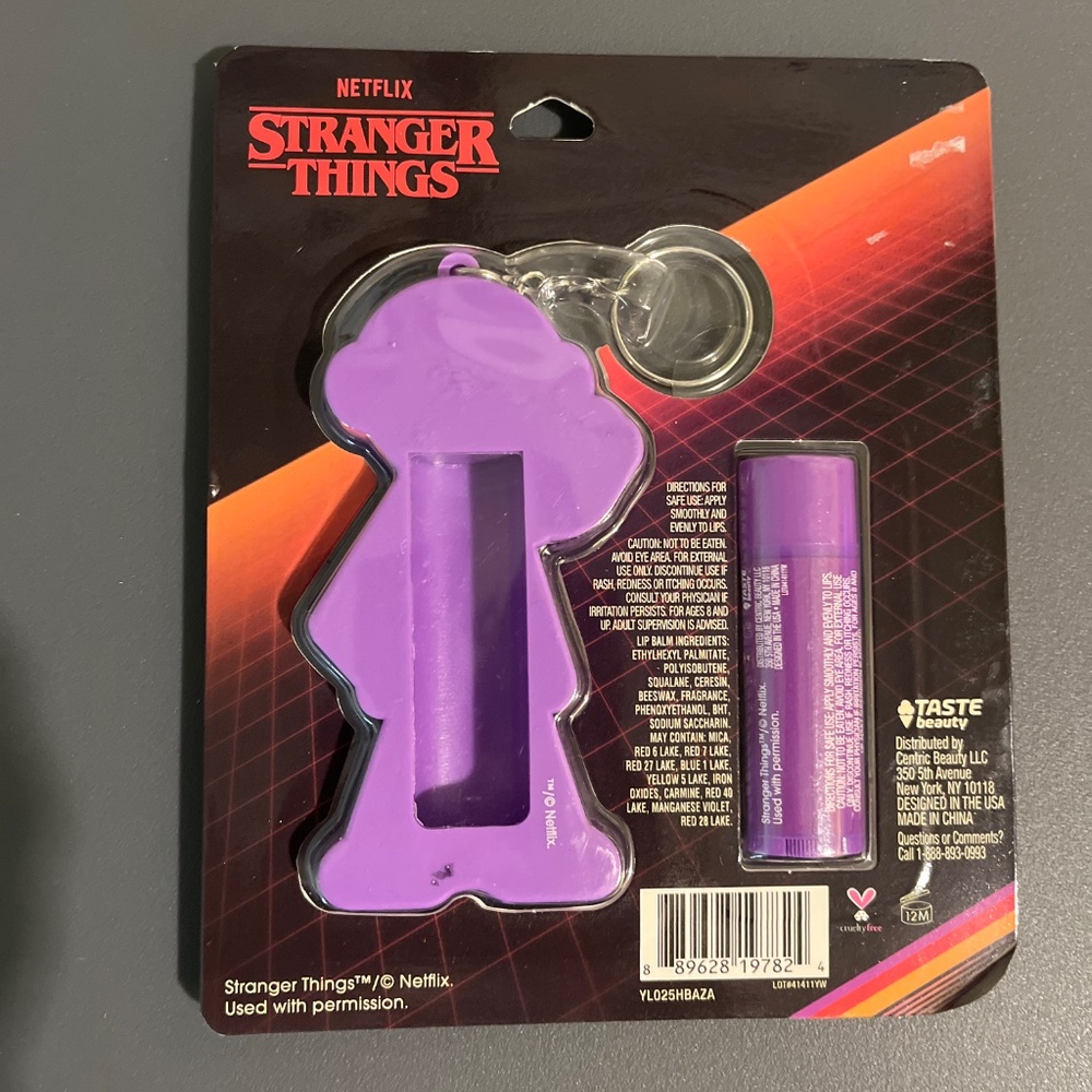 🎉HOST PICK🎉Stranger Things Lip Balm Keychain, Netflix, Mixed Berry - Picture 4 of 4